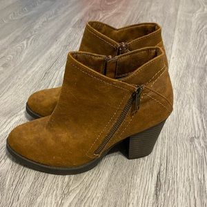 Brown Heeled Bootie